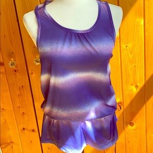 LAST CHANCE RBX gathered waist purple active tank